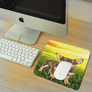 Chihuahua Puppy Mousepad Rubber Rectangle Thick - Picture 1 of 1