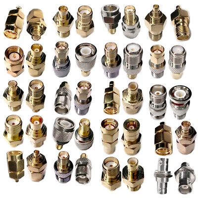 RF Adapter Converter SMA BNC to MCX MMCX TNC F SMB Male Female Jack Connector AU - Image 1 of 4