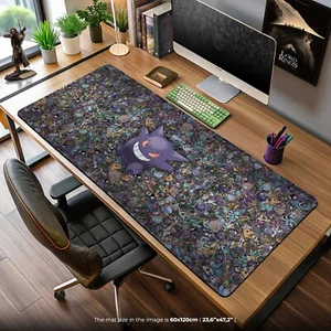 Tapis de bureau Pokémon fantôme Gengar - Tapis de souris type sombre pour configuration joueur et collector - Photo 1/7
