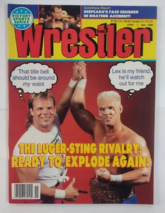 The Wrestler November 1990 Magazine Sting Lex Luger WWF PWI - Foto 1 di 2