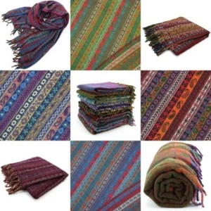 Handloomed Meditation Shawl Blanket LoudElephant meditation Travel Throw Boho - Picture 1 of 104