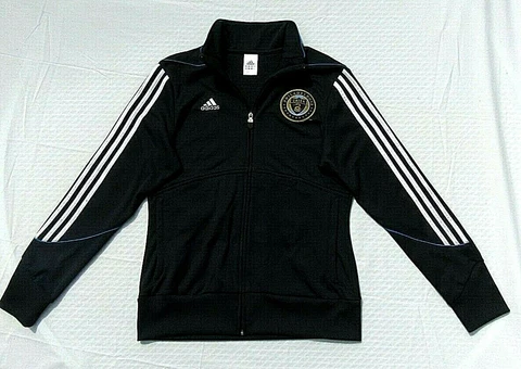 Adidas Philadelphia Union MLS Adult L- See Description Full Zip Warm-up Jacket! Cover