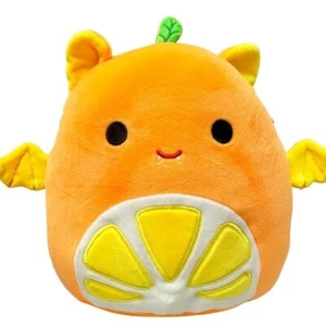 Squishmallows Official 8" Inch Blacklight Squad Barnet the Orange Fruit Bat Plus - Picture 1 of 3