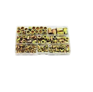 150pcs Assortment of Rivet Nuts Metric M3/M4/M5/M6/M8 Rivet Nuts with Flat He... - Picture 1 of 5