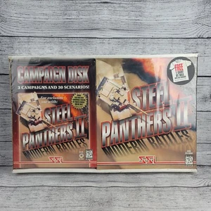 STEEL PANTHERS II 2 MODERN BATTLES Expansion Campaign DOS CD-ROM BIG BOX - Picture 1 of 7