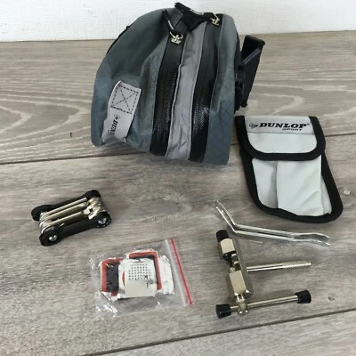 Dunlop Saddle Bag Waterproof + Emergency Repair Kit Traveling Accessories - Image 1 of 4