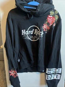 Hard Rock by Laura Be Riviera Maya Embroidered Hoodie The Pixies Large New NWT - Picture 1 of 22
