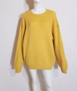 Malo dickerer sehr weicher 100% Kaschmir Pullover Sweater Gelb - Bild 1 von 11