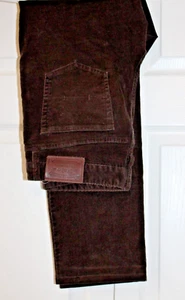 Polo Ralph Lauren Youth Corduroy Pants Size 20 (33 x 29) Dark Brown 5 Pocket EUC - Picture 1 of 4