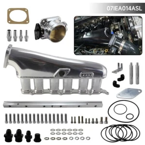 Intake Manifold Fuel Rail 90mm Throttle Body For Toyota Supra MK4 Aristo 2JZ-GTE - Picture 1 of 13