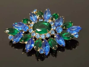 Vintage Strass Brosche - Bild 1 von 6