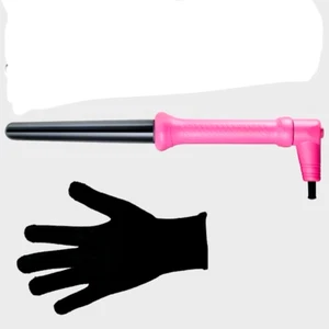 Herstyler Lockenstab mit Schutzhülle und Hitzehandschuh,neuwertig, pink,hightech - Bild 1 von 3