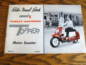 1964 Harley Davidson Topper Motor Scooter Rider Hand Book Owners Manual A AU NOS - Picture 1 of 8