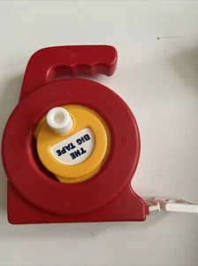 Vintage 1980s The Big Tape Red Toy Measuring Tape By FunTime Used Very Good - Picture 1 of 3