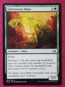 Magic The Gathering PLANECHASE ANTHOLOGY GLUTTONOUS SLIME green card MTG - Picture 1 of 2