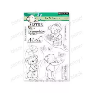 Penny schwarz klare Briefmarken - Fell & Flattern 30-960 - Bild 1 von 5