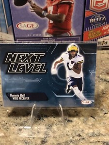 2023 Sage Low Series Football Ronnie Bell Next Level Rookie RC #97 Michigan NFL