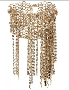 Genuine LANVIN Résille Lumière Gold Tone Chainmail Bracelet. RRP £1030 - Picture 1 of 5