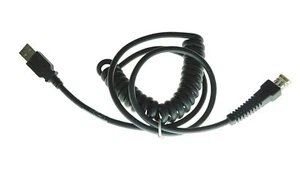 Lot 5x 7FT Coiled USB Barcode Scanner PVC Cable for Symbol LS2208 CBA-U01-S07ZAR - Picture 1 of 2