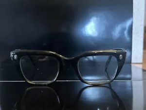 Eckig schwarze Brille, Vintage 50er Jahre - Bild 1 von 3