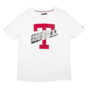 TOMMY HILFIGER Womens T-Shirt White 2XL - Picture 1 of 6