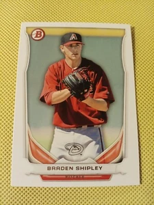 2014 BRADEN SHIPLEY BOWMAN BASEBALL ROOKIE CARD RC #TP-17 DIAMONDBACKS D-BACKS - Picture 1 of 2