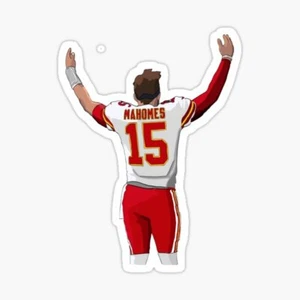 Patrick Mahomes 15  Sticker Decal fun 2021 kc kansas city decal 3x4" kelce - Picture 1 of 1