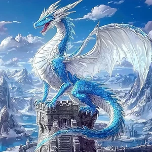 Dragon Diamond Painting Kits for Adults, 5D Dragon Full Drill Diamond Art, DIY.. - Picture 1 of 7