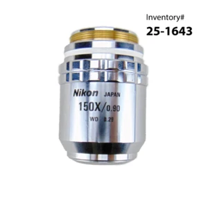 Nikon 150X/0.90 WD, 0.29 CF Plan Apo Objective *used working - Picture 1 of 5