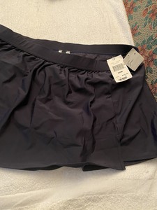 navy blue swim skirt plus size