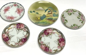 Menge 5 Vintage Handbemalt China Moriage Deko Teller Japan Display Untertasse - Bild 1 von 11