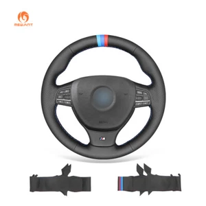 DIY Artificial Leather Steering Wheel Cover for BMW 5 Series F11 M5 F10 F12 F13 - Picture 1 of 10