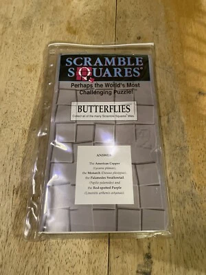 Puzzle Scramble Squares Butterflies 9 Piece Puzzle Brain Teaser Puzzle - Image 1 of 2