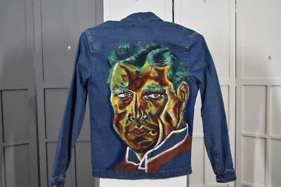 Camisa vaquera pintada a mano, muy querida, única, calle - Gary Cooper Foto 1 de 4