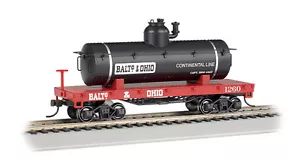 BALTIMORE & OHIO RAILROAD SCALA HO OLDE TYME TANK CAR DI BACHMANN OTTIMO ACQUISTO! - Foto 1 di 1