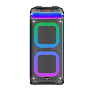 Tragbarer Bluetooth Lautsprecher leistungsstark mit Dual Mikrofon Fernbedienung Party - Bild 1 von 6