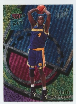 1994-95 Fleer Ultra Power in the Key Chris Webber Warriors #9 A1 - Image 1 of 2