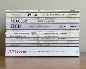 Vintage 90er Konvolut 12 Motorola Referenzhandbücher Taschenbuch - Bild 1 von 6