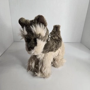 Peluche cane Schnauzer scrubber Schnauzer vintage Ganz Cottage da collezione nuovo con etichette collare a campana - Foto 1 di 6