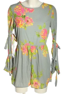 ASOS Mono Mujeres Pantalón Talla EU 38 gris claro-rosa-verde look casual - Imagen 1 de 5