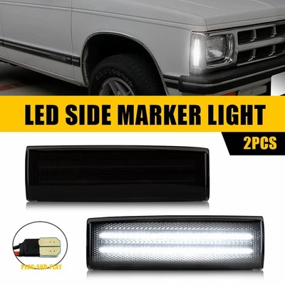 Luz marcadora frontal LED completa Smoke Len blanca para Chevrolet S10 GMC Jimmy S15 Foto 1 de 4