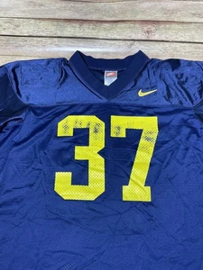 Camiseta de fútbol americano Nike Michigan Wolverines auténtica #37 años 90 grande hecha en EE. UU. - Imagen 1 de 5