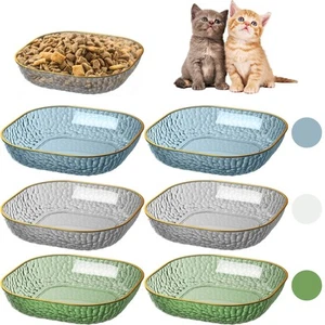 6-Pack Cat Food Bowl Cat Dishes - 5.9 Inch Shallow Cat Bowls Wide Cat Wet Fee... - Picture 1 of 8