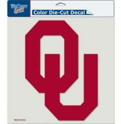 Oklahoma Sooners Decal 8x8 Die Cut Color - Image 1 of 1