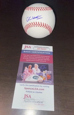 COLORADO ROCKIES MATT ETHAN HOLLIDAY DUAL SIGNED ROMLB BALL BASEBALL JSA COA - Image 1 of 3