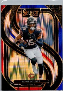 2024 Panini Select Red & Blue Shock Prizm #136 Rome Odunze Chicago Bears RC - Bild 1 von 2
