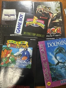 Super Mario World 2 Yoshi's Island Turok Gameboy Lot Of Manuel’s - 5 Game Gear - Picture 1 of 8