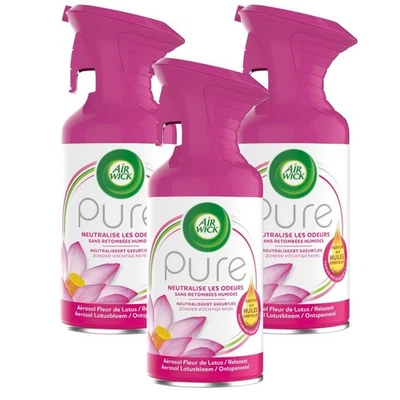 [3059943024427-3] AIR WICK Lot de 3 Désodorisants Pure Relaxant Parfum Aux Hu...