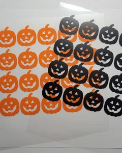 20 Jack O Laterne Aufkleber, Vinyl Sticker, 1" Kürbis Aufkleber, Herbst, Herbst - Bild 1 von 6