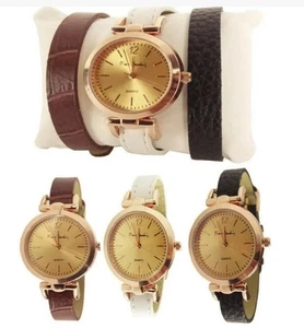 Pierre Cardin Watch Ref 621160010 Multicoloured Plain Three Leather Straps - Picture 1 of 1